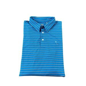 KJUS Orlando Country‎ Club 1912 Blue White Striped Men's Golf Polo Shirt Size XL